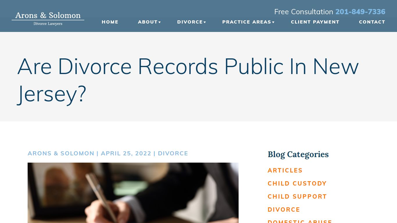 Are Divorce Records Public in New Jersey?